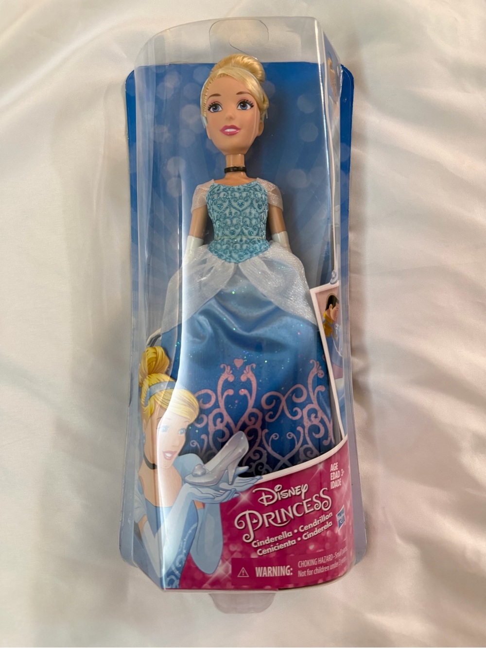 Disney Cinderella Princess Doll in Blue and White Outfit